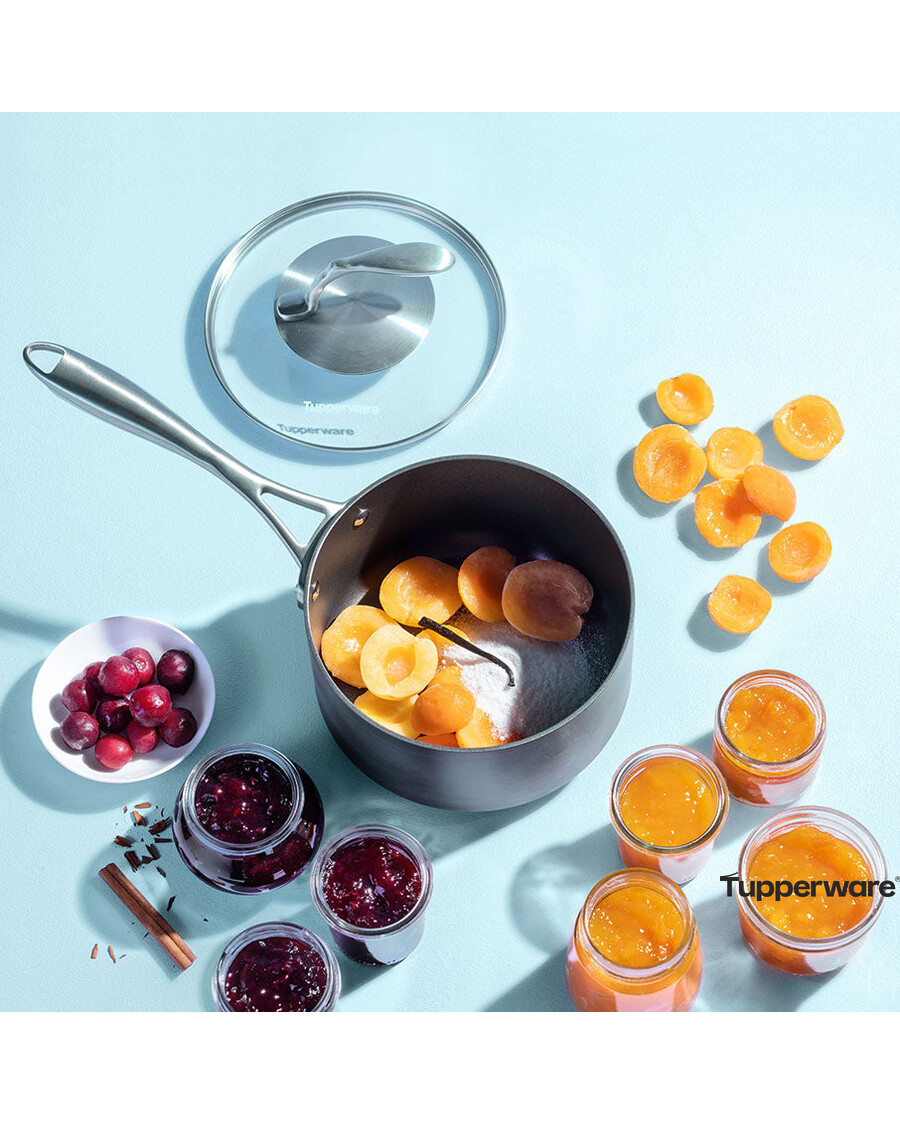 Tupperware Chef Series II Saucepan with Glass Cover | 2.6 qt / 2.5 L
