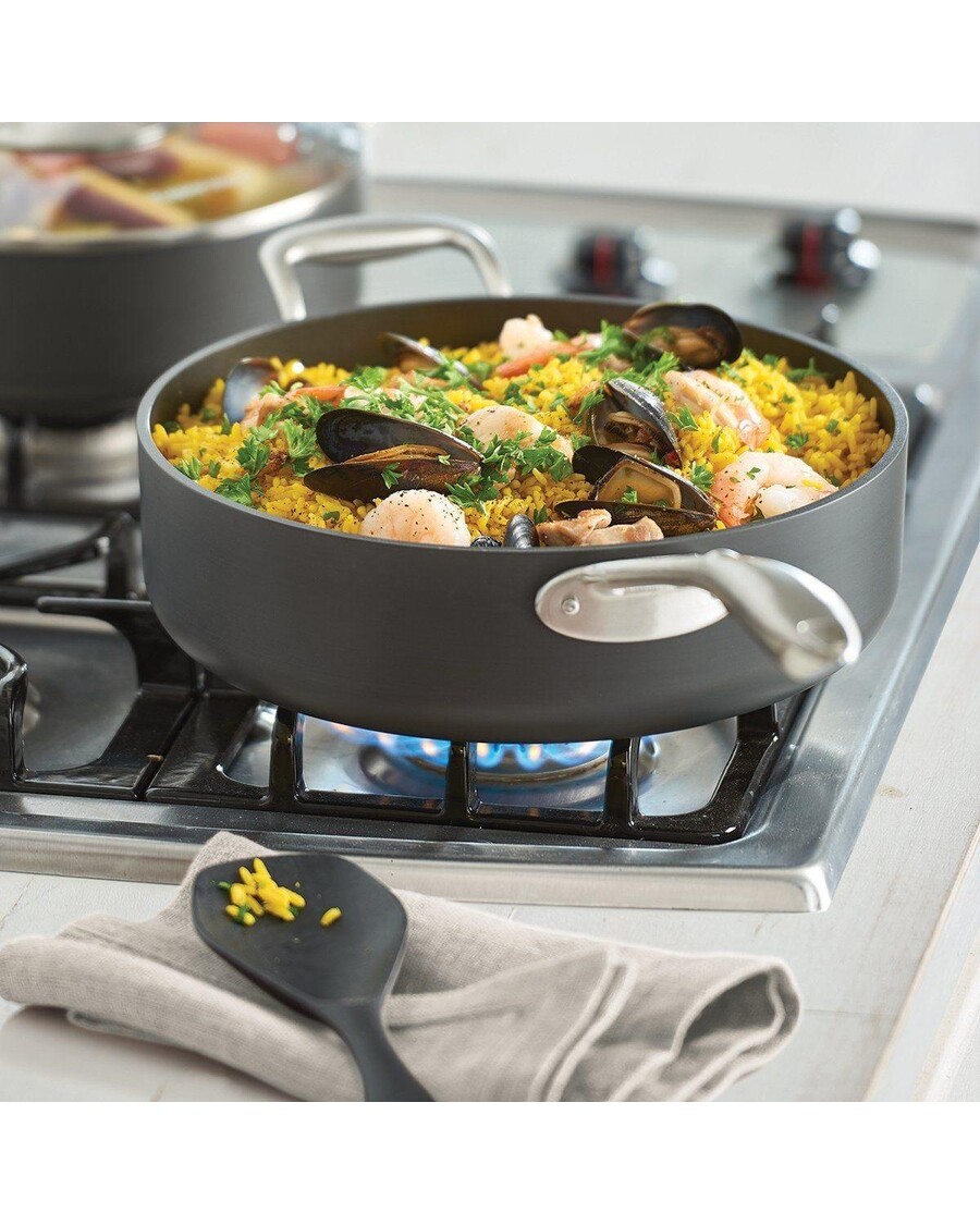 Tupperware Chef Series II Sauteuse with Glass Cover | 5 qt / 4.8 L