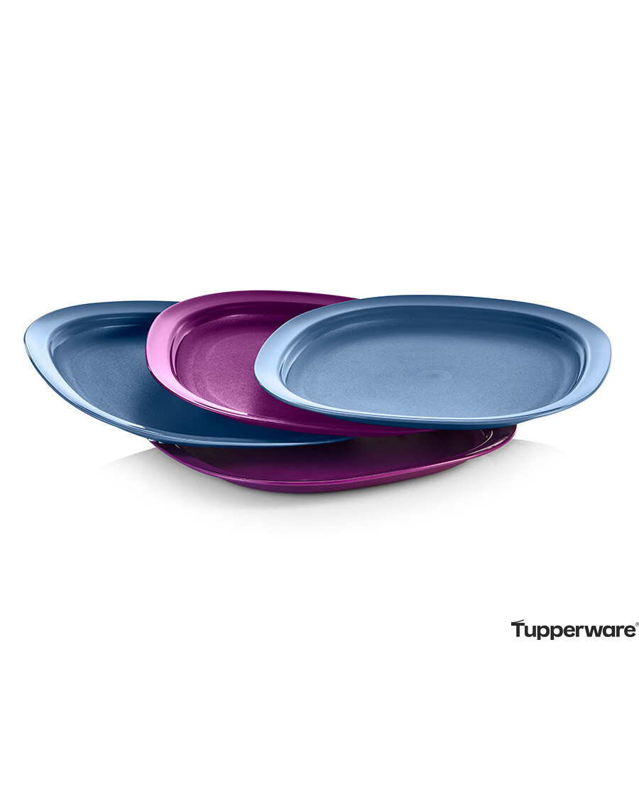 Tupperware Microwave Reheatable Luncheon Plates