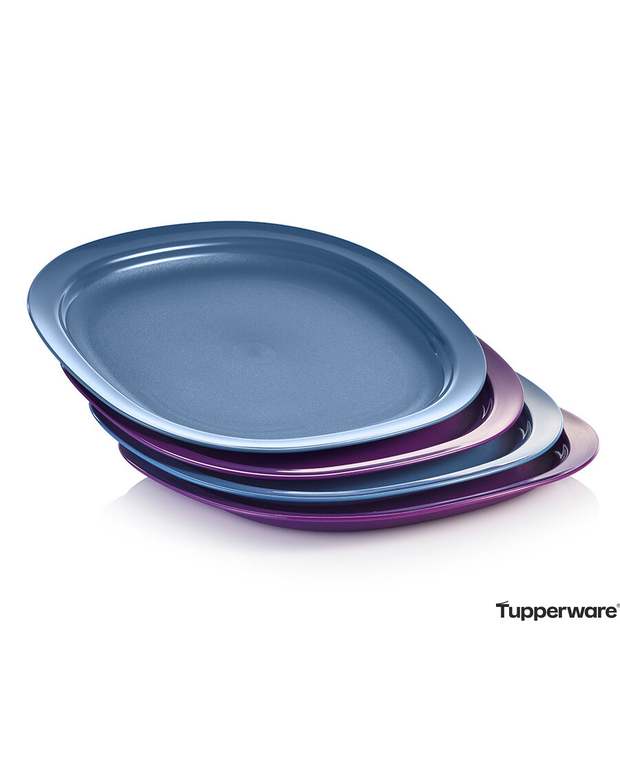 Tupperware Microwave Reheatable Luncheon Plates