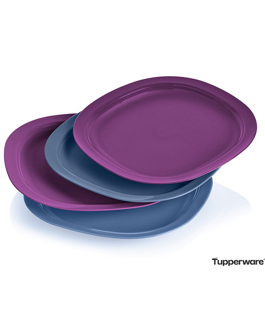 Tupperware Microwave Reheatable Luncheon Plates