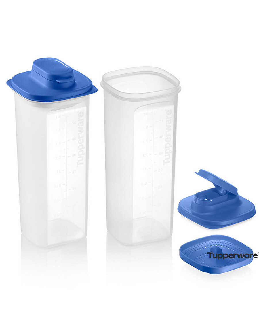 Tupperware Slim Line Pitcher with Strainer Set
