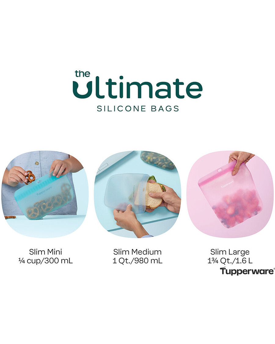 Tupperware Ultimate Silicone Slim Bag | Set