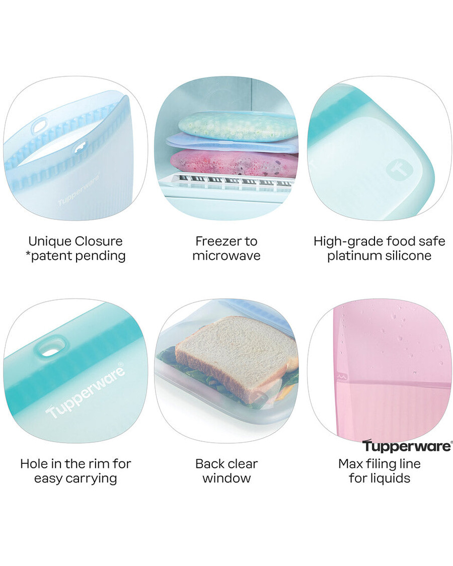Tupperware Ultimate Silicone Slim Bag | Set