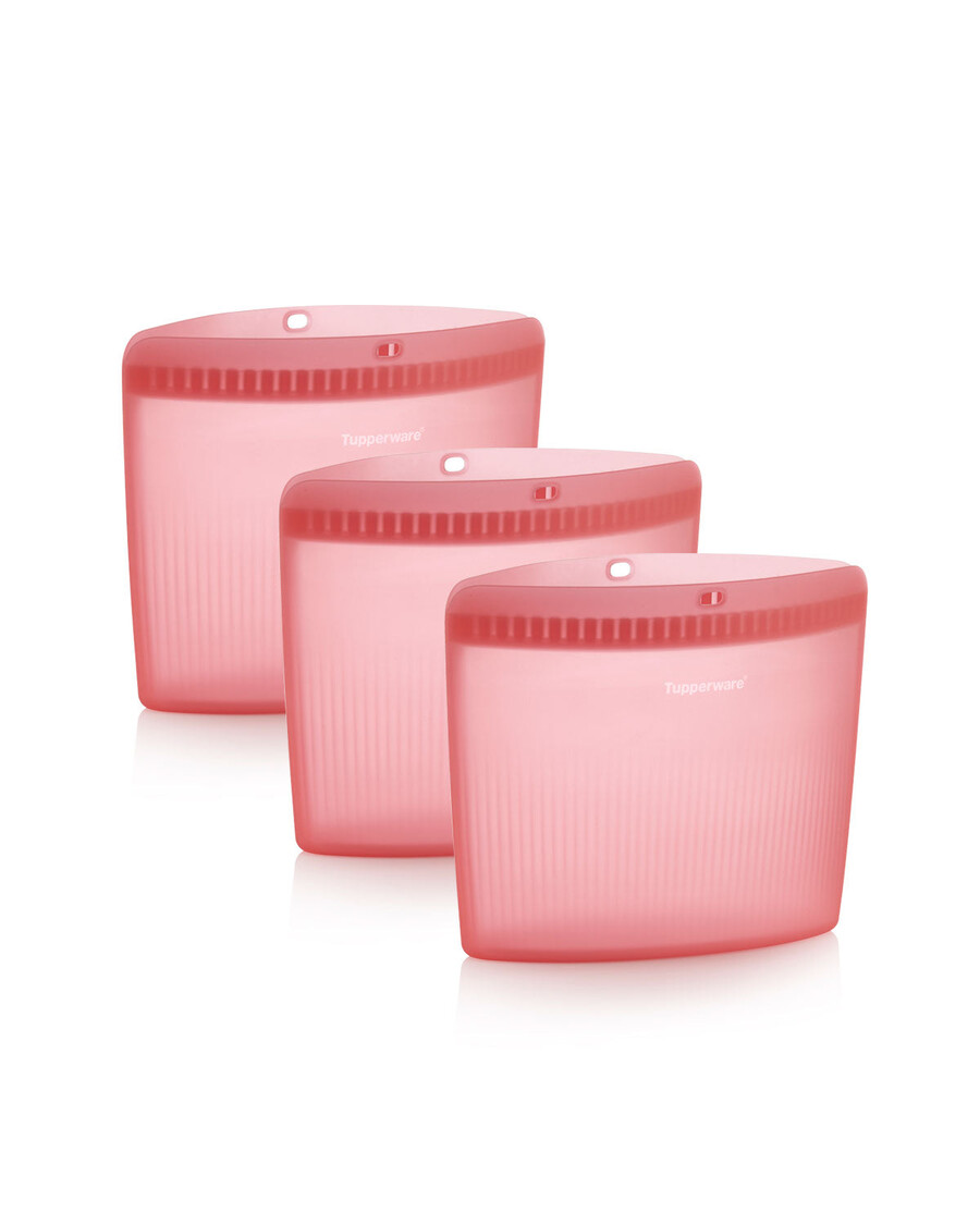 Tupperware Ultimate Silicone Stand-Up Bag | X-Large | 3-piece Set