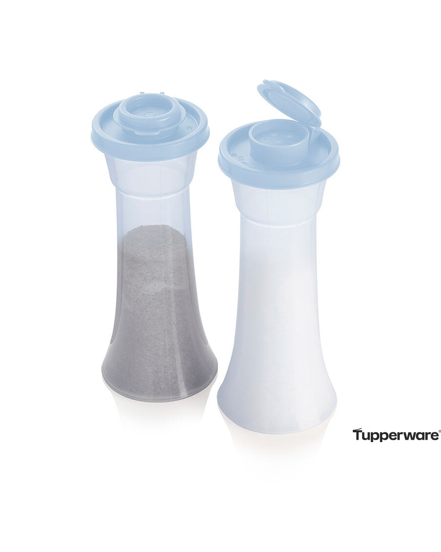 Tupperware Hourglass Salt and Pepper Shakers | Large